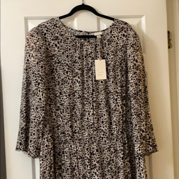 NEW! PLUS Sz Leopard Print A New Day Dress - Picture 3 of 4